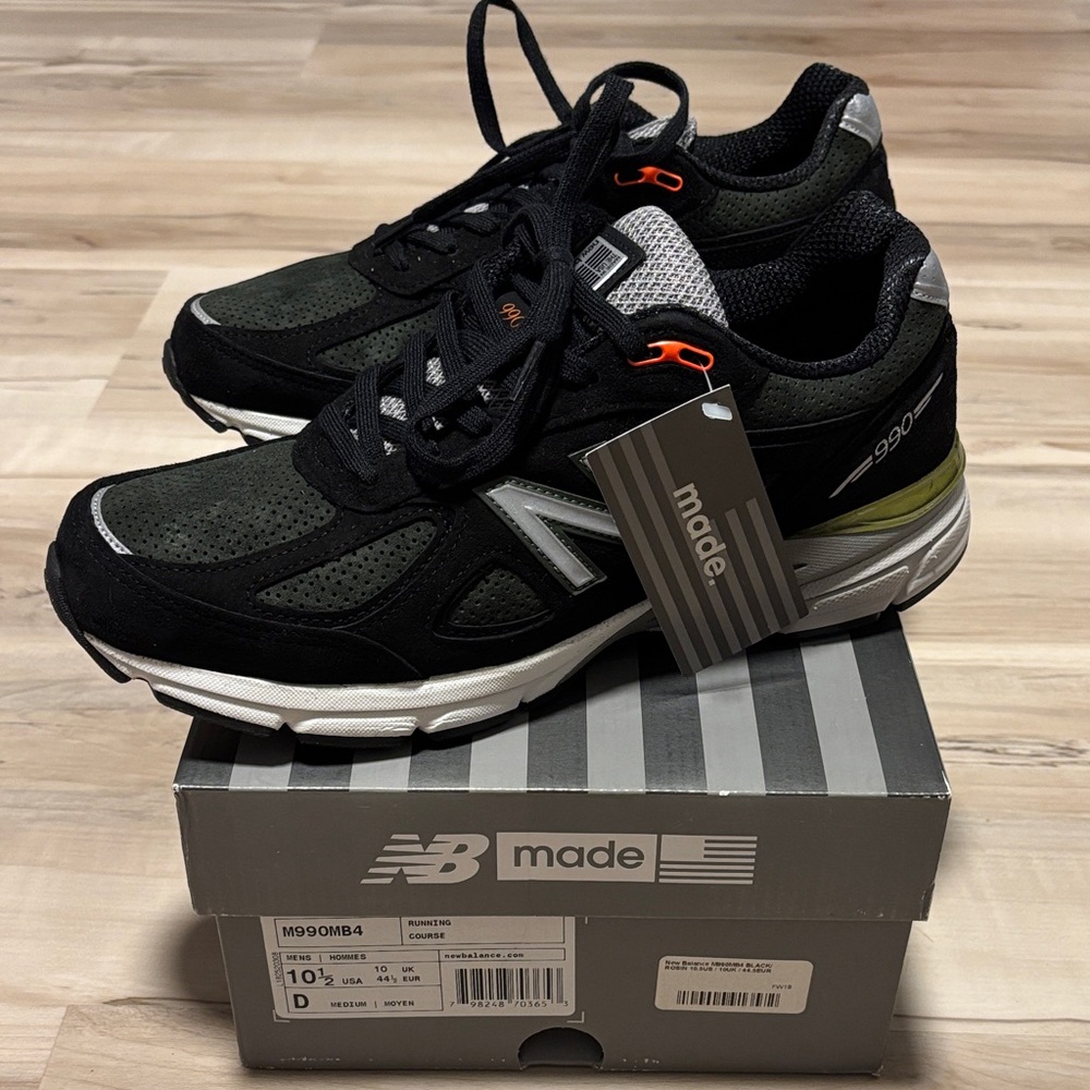 New Balance Made in USA 990v4 black/green US men 10.5